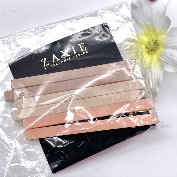 NWT Zaxie Mixed Lucite Bar Clips (6) - Picture 8 of 13